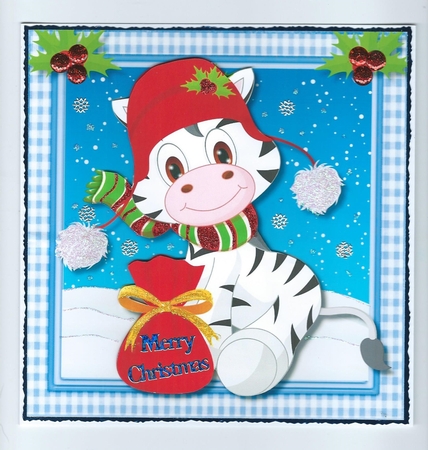 Zebras Christmas Greetings  by Honorscard Appleby