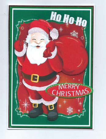 Jolly Santa with His Sack,  by Honorscard Appleby