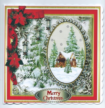 Christmas Cottage in the Snow  by Honorscard Appleby