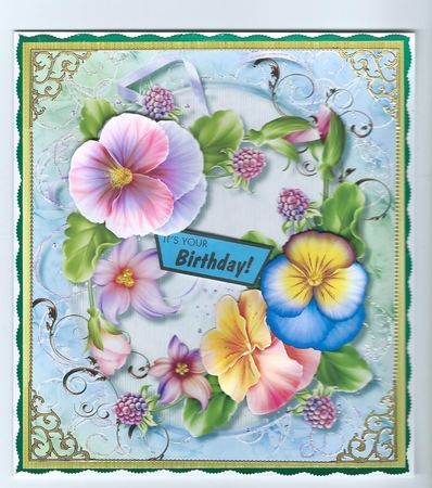 Beautiful Spring pansys and Berrys  by Honorscard Appleby
