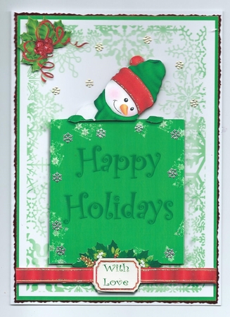 Snowy Sends Happy Holidays Wishes by Honorscard Appleby