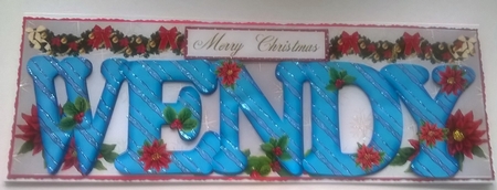 Large DL Poinsettia - WENDY by Honorscard Appleby
