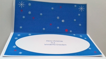 Insert for GRANDSON Christmas card, cup741112_2306 by Honorscard Appleby