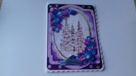 Print and Cut with verse Christmas Trees  by Honorscard Appleby