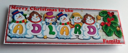 SNOWMEN SURNAME - ADLARD by Honorscard Appleby