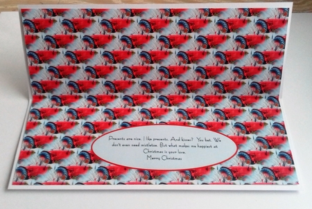 christmas Tractor insert by Honorscard Appleby