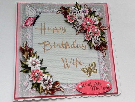 Happy Birthday Wife  by Honorscard Appleby