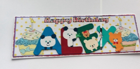 ANIMAL LETTERS - ALEX by Honorscard Appleby