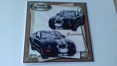 Beautiful Black Mustang for the Boys  by Honorscard Appleby