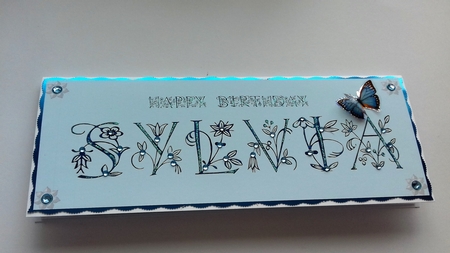 Large DL name card (Sylvia) by Honorscard Appleby