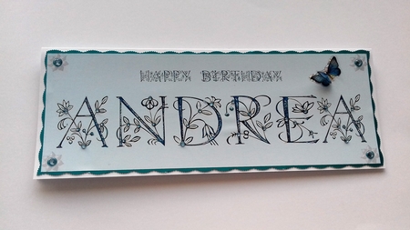 Large DL name card (Andrea) by Honorscard Appleby