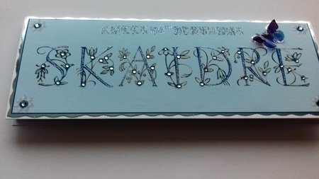 Large DL name card (Skaidre) by Honorscard Appleby