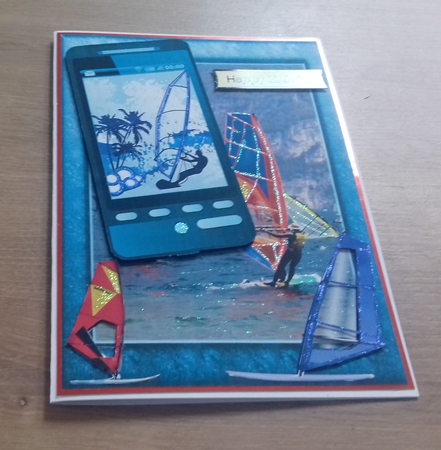 Wind Surfing Phone by Honorscard Appleby