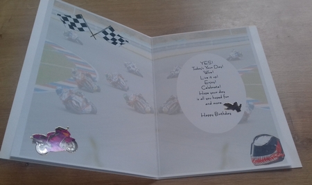 Insert for Motorcycle Racing Phone Card cup820087_3656 by Honorscard Appleby