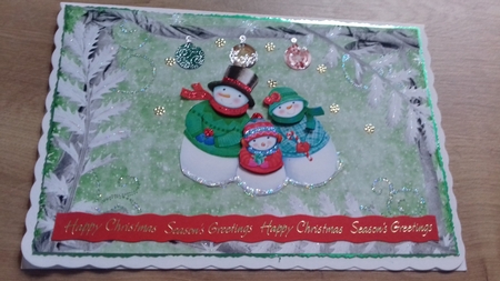 Christmas frame backing paper green by Honorscard Appleby