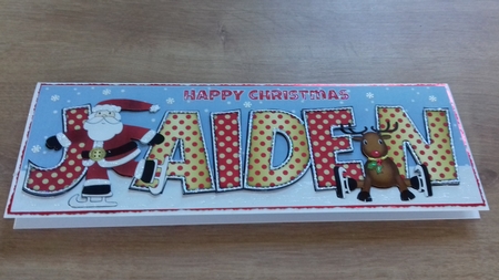 Santa & Rudolf JAIDEN large dl by Honorscard Appleby