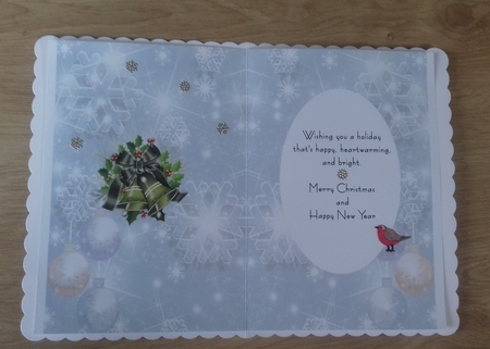 Insert for Blue Phone with Christmas Bells cup816088_3656 by Honorscard Appleby