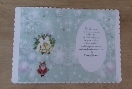 Insert for Green Phone with Christmas Bells cup816090_3656 by Honorscard Appleby