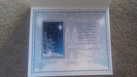 JJ BLUE CHRISTMAS 1 5x7 INSERT by Honorscard Appleby