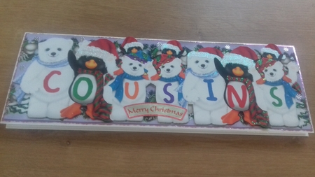 Xmas Animals - COUSINS by Honorscard Appleby
