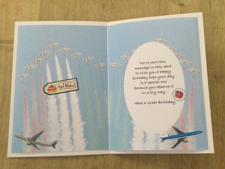 Insert for Aeroplane Phone card cup846533_3656 by Honorscard Appleby