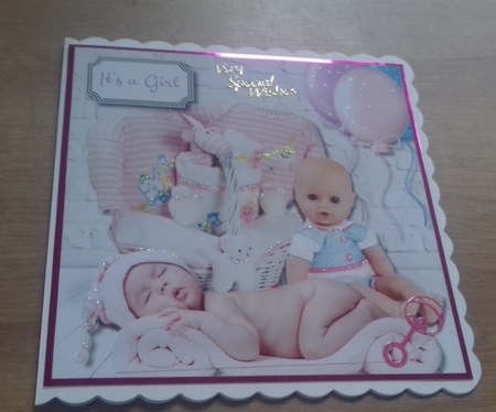 New Baby Girl / Baby Shower by Honorscard Appleby