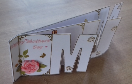 DL Mum shaped card with decoupage by Honorscard Appleby