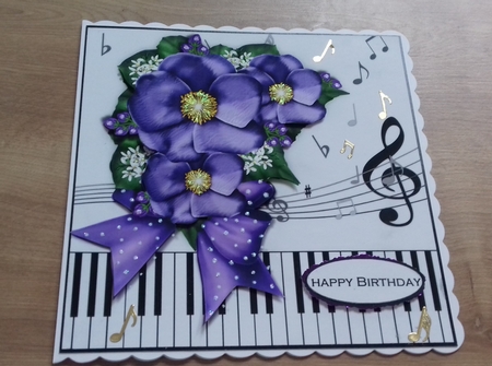 Beautiful Wild Roses & Music by Honorscard Appleby