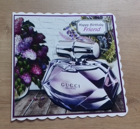 Perfume and flowers in lilac by Honorscard Appleby