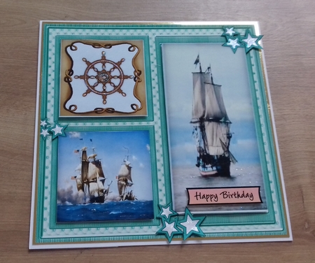 3 , Square, Ships at Sea    by Honorscard Appleby