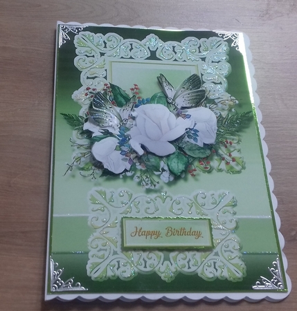 A5-Floral Foil Card Front-6 by Honorscard Appleby