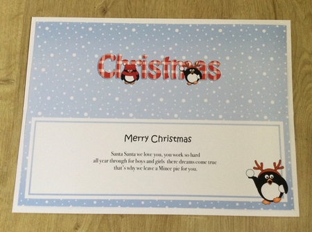 Large DL MERRY CHRISTMAS insert by Honorscard Appleby