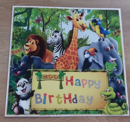 Jungle Friends 8x8 by Honorscard Appleby