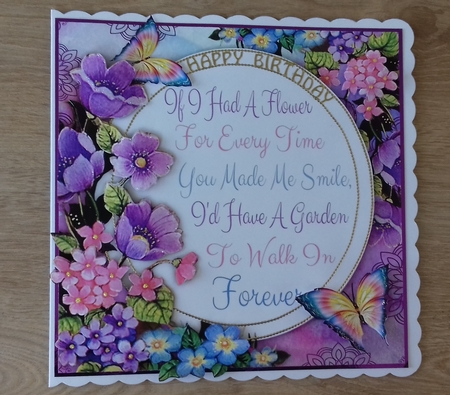 If I Had A Flower 8x8 by Honorscard Appleby