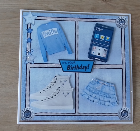 Blue Denim Girl  by Honorscard Appleby
