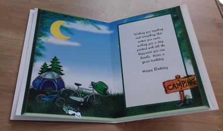 Scenic, Grass And Trees In A Green Frame Insert by Honorscard Appleby