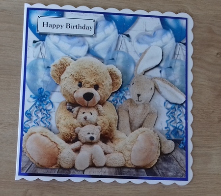 Birthday boy first birthday or new baby by Honorscard Appleby