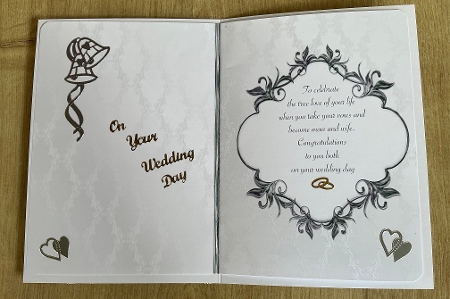 insert for wedding day card   cup880372_2306 by Honorscard Appleby