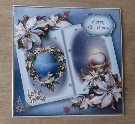 Open Book Christmas - Festival Of Joy 8x8 by Honorscard Appleby