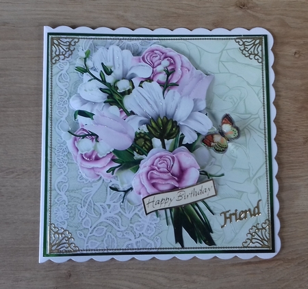Lace & Roses backing papers pastel colors by Honorscard Appleby