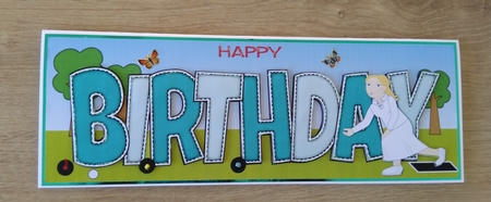 Crown Green Bowling Ladies BIRTHDAY large dl by Honorscard Appleby