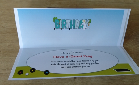 Crown Green Bowling Ladies BIRTHDAY large dl insert by Honorscard Appleby