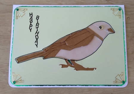 Sparrow Fancy Folding Pattern by Honorscard Appleby
