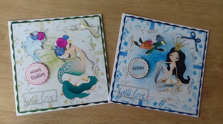 Mermaid toppers - with love by Honorscard Appleby