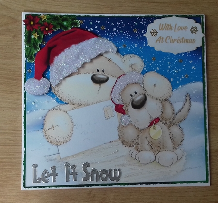 Teddies Christmas Post by Honorscard Appleby