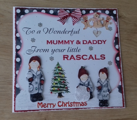 WONDERFUL MUMMY & DADDY FROM YOUR LITTLE RASCALS by Honorscard Appleby