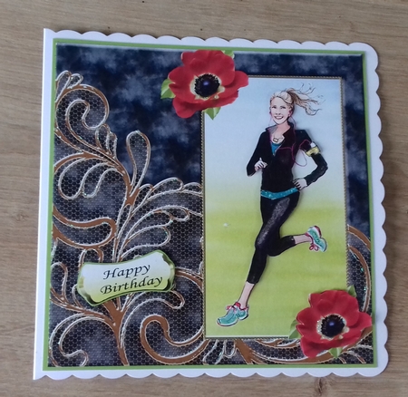 GYM FITNESS 3 RUNNING (long hair) by Honorscard Appleby