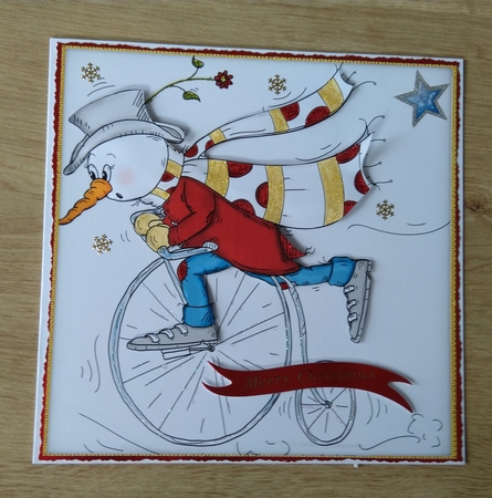 Long nose Snowman by Honorscard Appleby