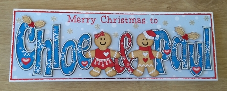 Gingerbread Couple CHLOE & PAUL large dl by Honorscard Appleby