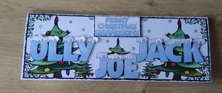 SNOW CAPPED NAMES - GRANDSONS OLLY JACK JOE by Honorscard Appleby